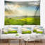 Tapisserie paysage rural coucher de soleil-28485255