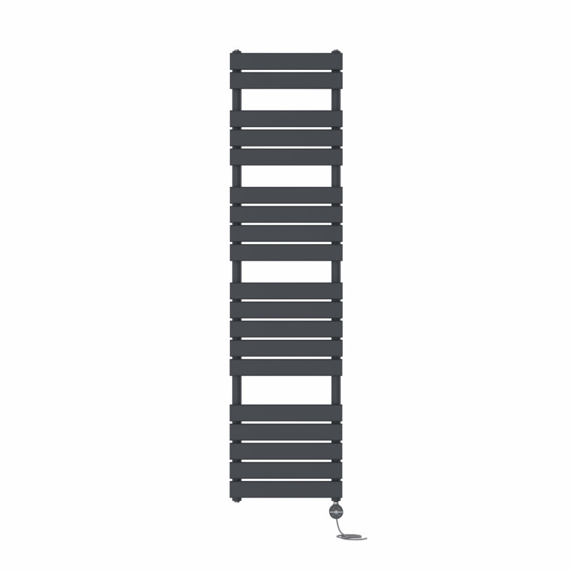 Flat Panel Towel Rail Heated Towel Rails, Anthracite, 180cm H x 45cm W x 6.2cm D
