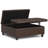 Harrison 40"W Upholstered Large Square Coffee Table Storage Ottoman with Split Lift Top-105374283
