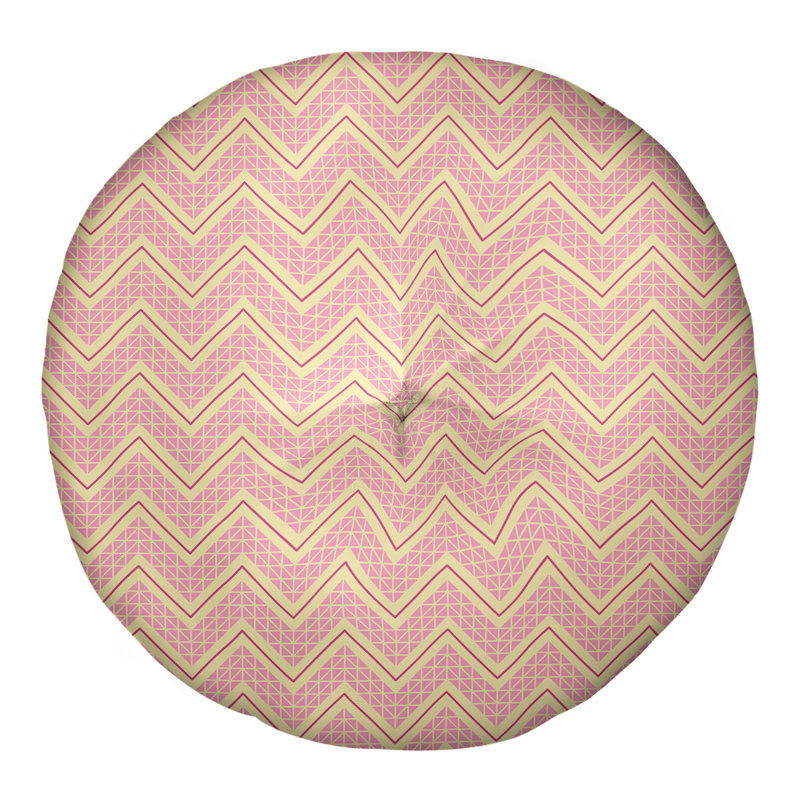 Coussin Rhonda Cheval, 26 po x 26 po, Rose / Jaune