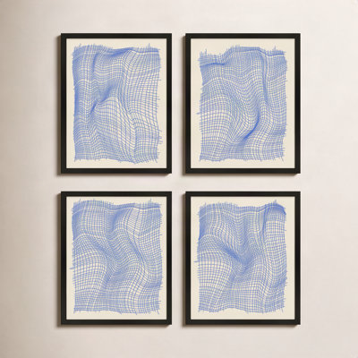 Netting 4-Piece Print Set by Jacques Pilon