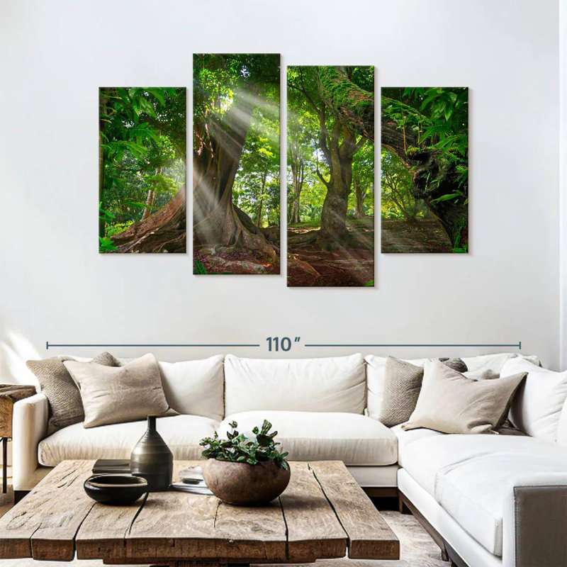 Alvord Sunlit Rainforest, 54" H x 84" W