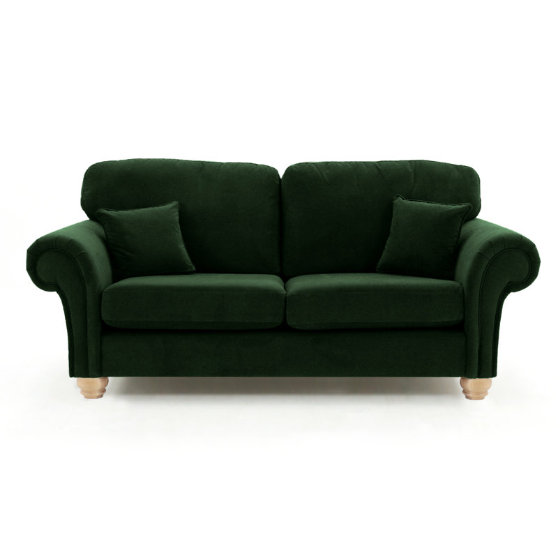 Foreston 2 Seater Velvet Sofa, Emerald Green