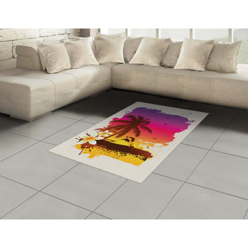 Tapis décoratif Luau, Rectangle— 4 pi x 5 pi 8 po