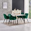 Irie Single Velvet Upholstered Dining Chair with Arm-1162297352