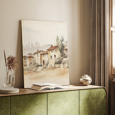 Toile tendue rétro «Vintage Landscape»