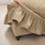 Canapé modulaire classique à 4 places modulaire en U avec accoudoirs évasés et volants amovibles, jupes plissées et pieds fuselés, canapé en nuage à assise profonde en chenille avec repose-pieds mobile-31500710-7326069-7326071