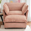 Chaise d'appoint rembourrée avec repose-pieds-170811375