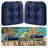 Set Of 2 Outdoor Chair Cushions – 19"x19" Blue