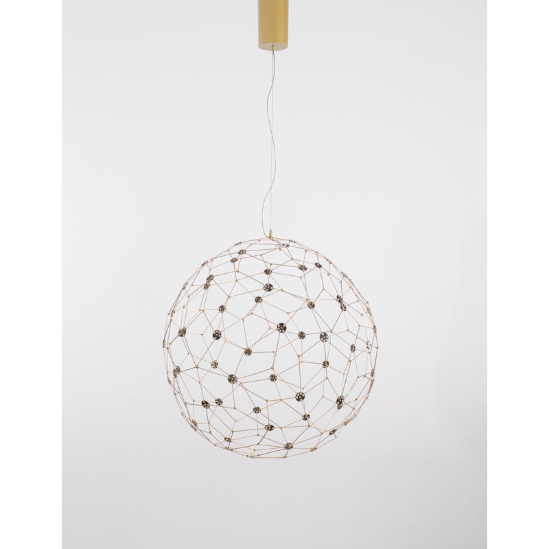 60 - Light Gold LED Sphere Pendant