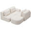 Canapé modulaire modulaire avec méridienne, structure entièrement en mousse, emballage de compression-65206131