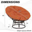 Chaise de patio avec coussins Papasan-942377473-955010281