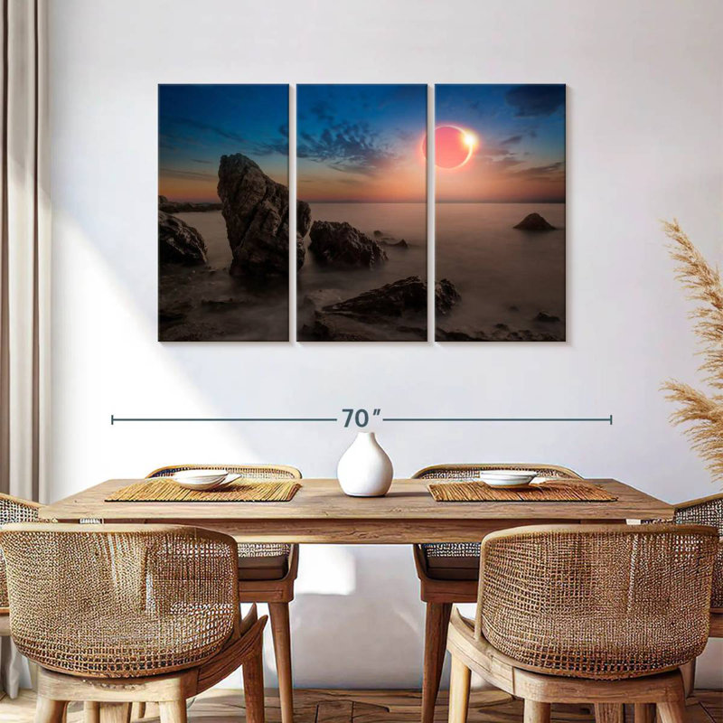 Solar Eclipse Gillard Scene, 36" H x 57" W