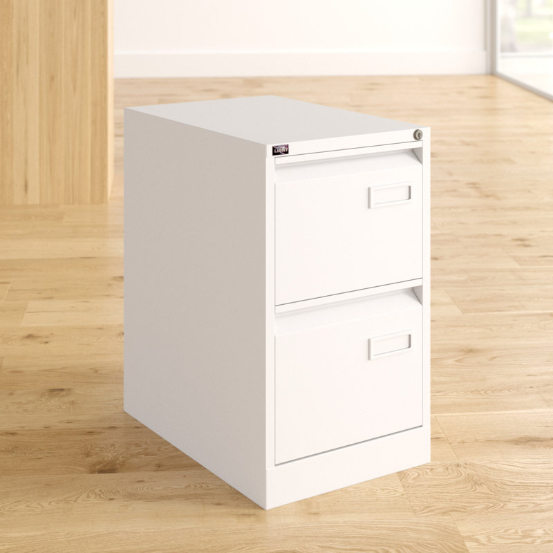 Light 41.3cm Wide 2 -Drawer File Cabinet, White