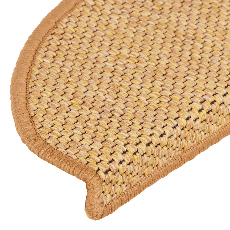 Shellson Non-Slip Stair Tread, Semi-Circle 21cm x 65cm, Sisal