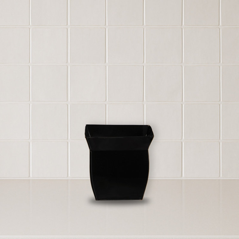 Fluted Metal Square Planter