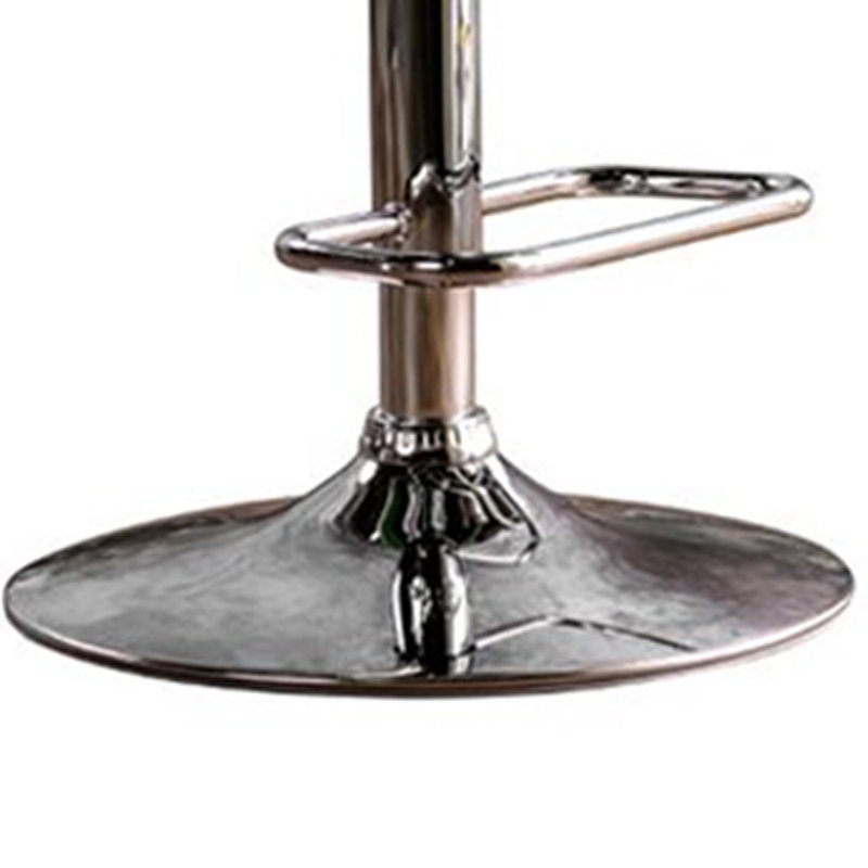 Cudney Upholstered Swivel Bar Stool With Armrest, Grey