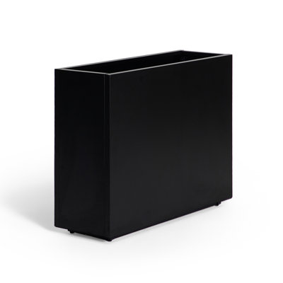 38"L×30"H×13"W Metal Planter Box With Adjustable Feet & Drainage System, Galvanized Steel, Indoor Outdoor
