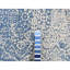 Tapis bleu nouvel âge en soie 5 pi 1 po x 7 pi Tilghmanton
