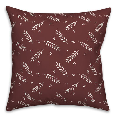  Floral Polyester Indoor/Outdoor Throw Pillow