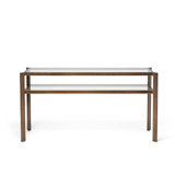 Linley 63'' W Glass Console Table