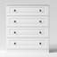 Commode de chambre à coucher 4 tiroirs l 29,5 po moderne en bois (ensemble de 2)-2125690292