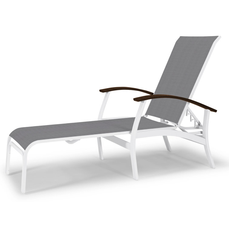 Askar Outdoor Rust-Resistant Metal Chaise Lounge