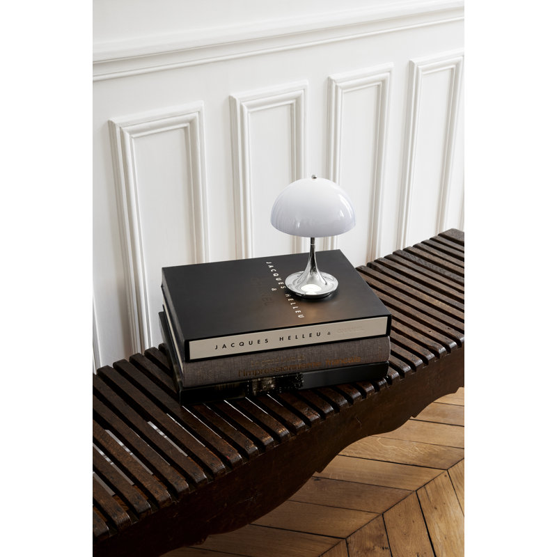 Panthella 160 Portable, White, Chrome, 2.5W