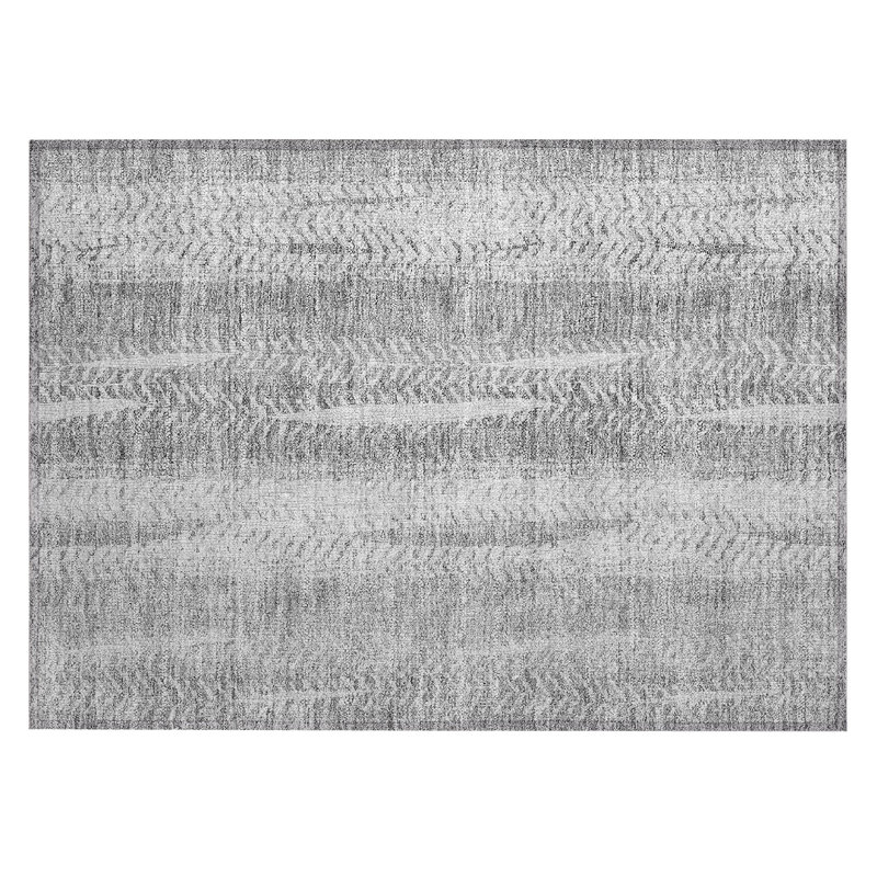 Rambrij Washable Abstract Indoor / Outdoor Rug, Rectangle 5' x 7'6"