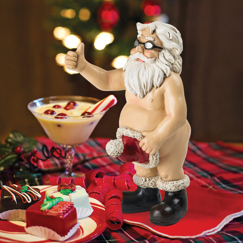 Santa Unwrapped Christmas Figurine
