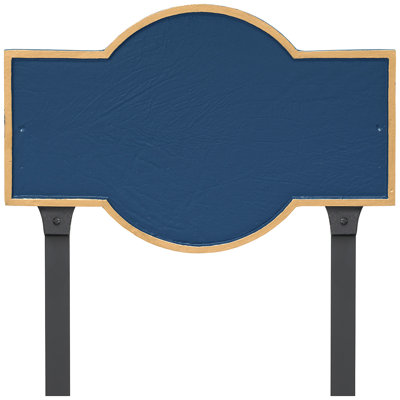 Plaque d'adresse rectangulaire avec piquets Canterbury