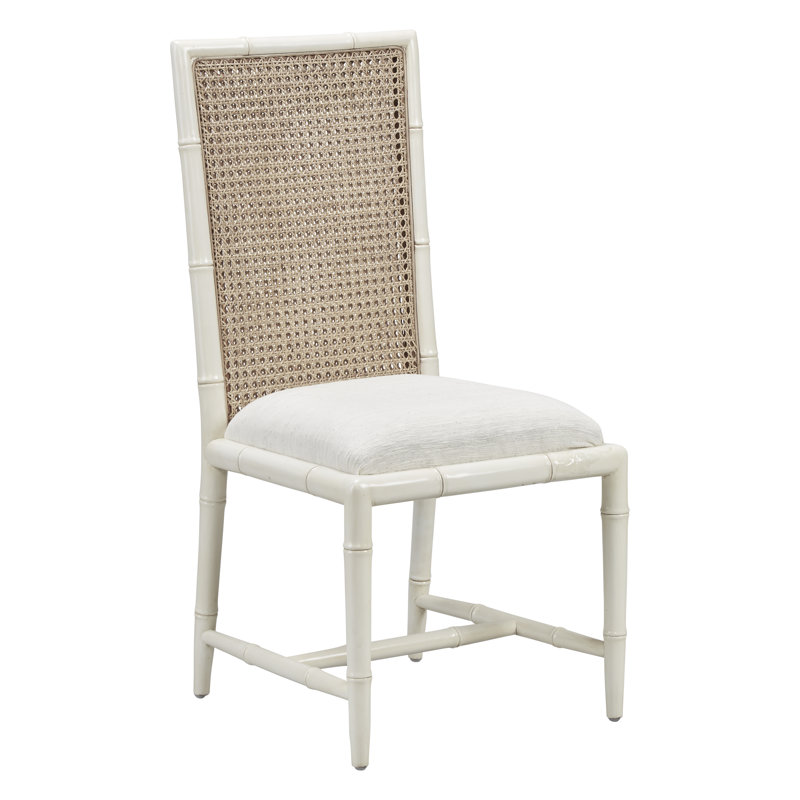 Chaise d'appoint en soie Arly, Ivoire antique