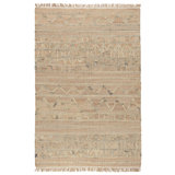 Anrey Jute / Sisal Chevron Area Rug in Natural