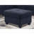 7 Sectional Dark Blue Soft Microfiber Skin- High Cushions Two Cup Holders Solid Wood Frame For Comfort And Stability Use