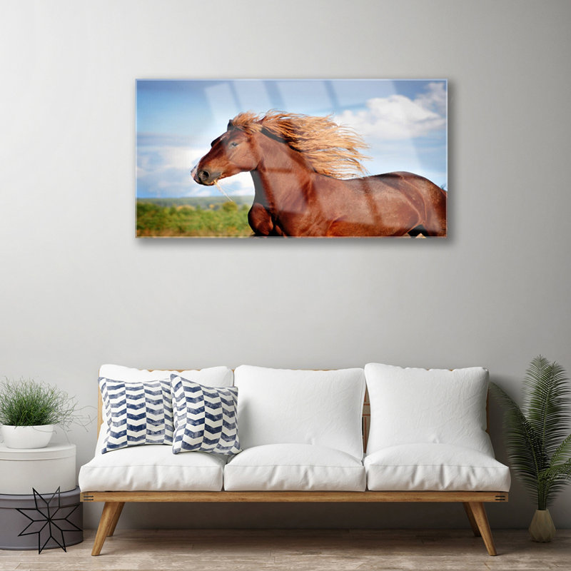 Animals Horse - No Frame Print on Glass