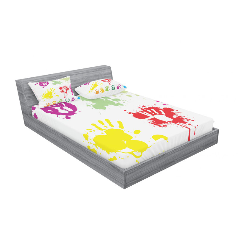 Microfiber Sheet Set, Queen Sheet Set with Fitted Sheet