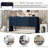 62.2-Inch Wave-Pattern Console Table with 4 Doors and Adjustable Shelf,Curved design Sofa Table Behind Couch,Rustic Narrow Entryway Table for Living Room, Foyer and Hallway-128978561