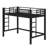 Space-Saving Loft Bed Featuring Ergonomic Climbing Ladder And Protective Railings