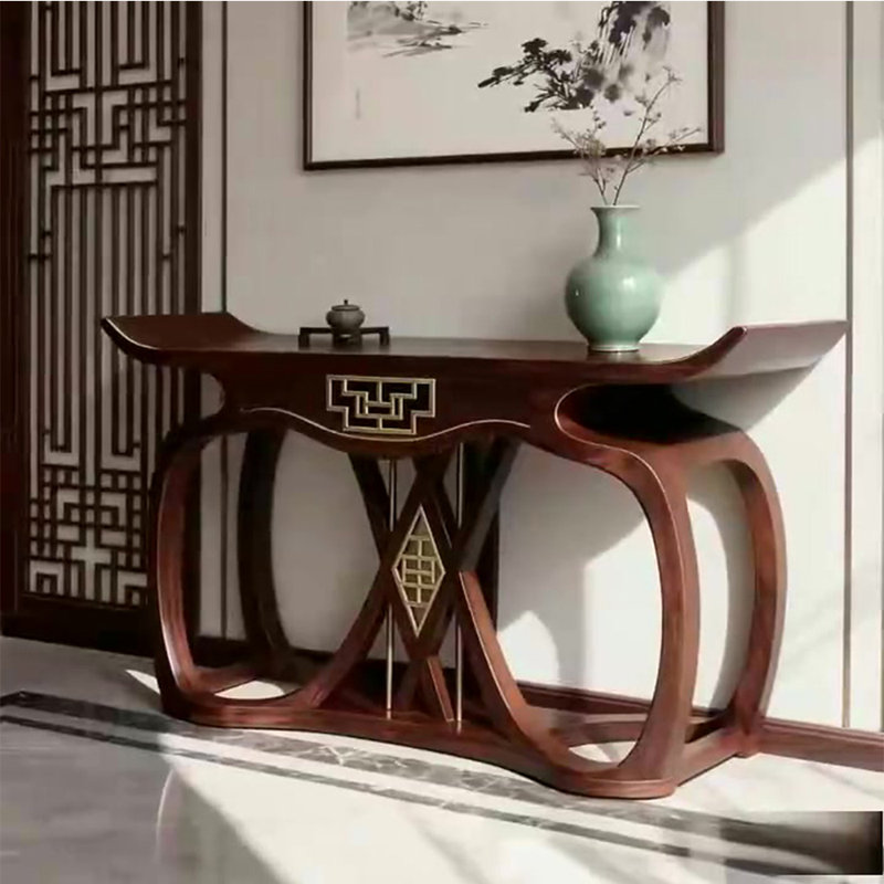 New Chinese solid wood console table