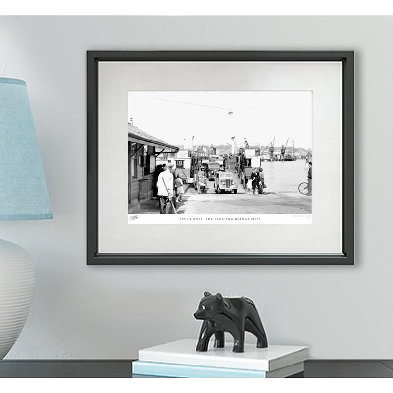East Cowes, The Floating Bridge C1955 - Single Picture Frame Print, 40cm H x 50cm W x 2.3cm D