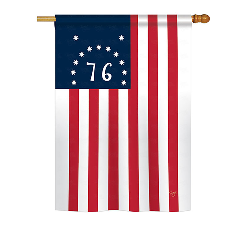 Drapeau maison en polyester 2 côtés bennington, H 40 po x l 28 po