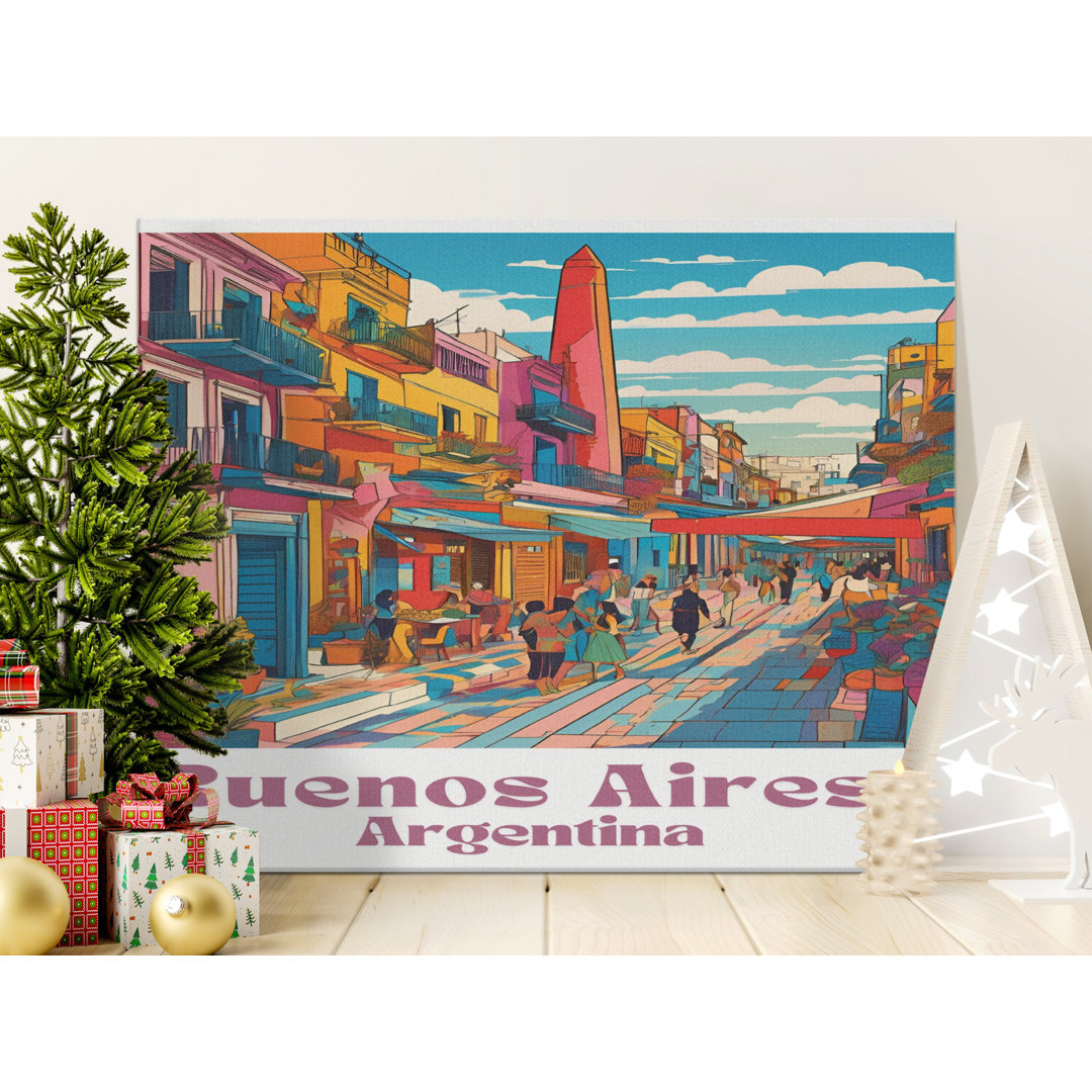 Buenos Aires Argentina Canvas Wall Art, Gallery Wrapped Print, Modern Decor, Ready to Hang, Archival Quality, Statement Piece, Cityscape