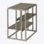 Ensemble de 3 tables basses et 2 tables d'appoint en bois