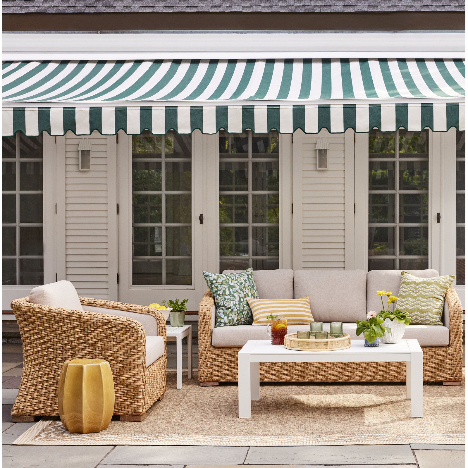 Edicott 80" Eucalyptus Patio Sofa