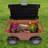 Rolling Garden Cart with Seat - Plastic Storage with Bench and Interior Tool Tray - Gardening Stool for Weeding and Planting by Pure Garden-101645370