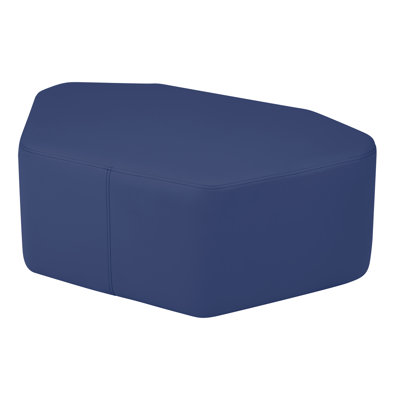 Upholstered Petal Ottoman 12" Height