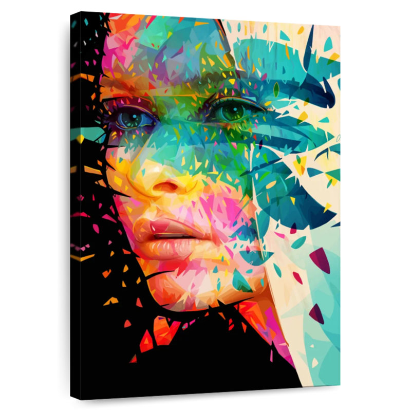 Leisha Paint Flowers, 24" H x 16" W