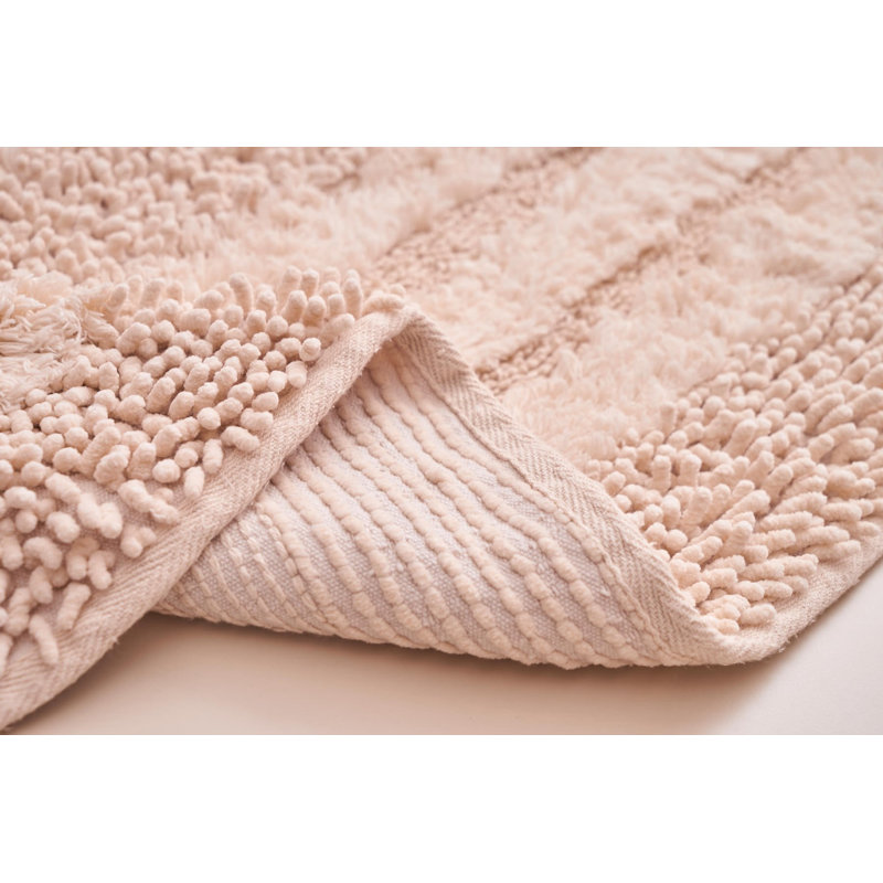 Ensemble de tapis de bain 2 pièces Leodore, Poudre