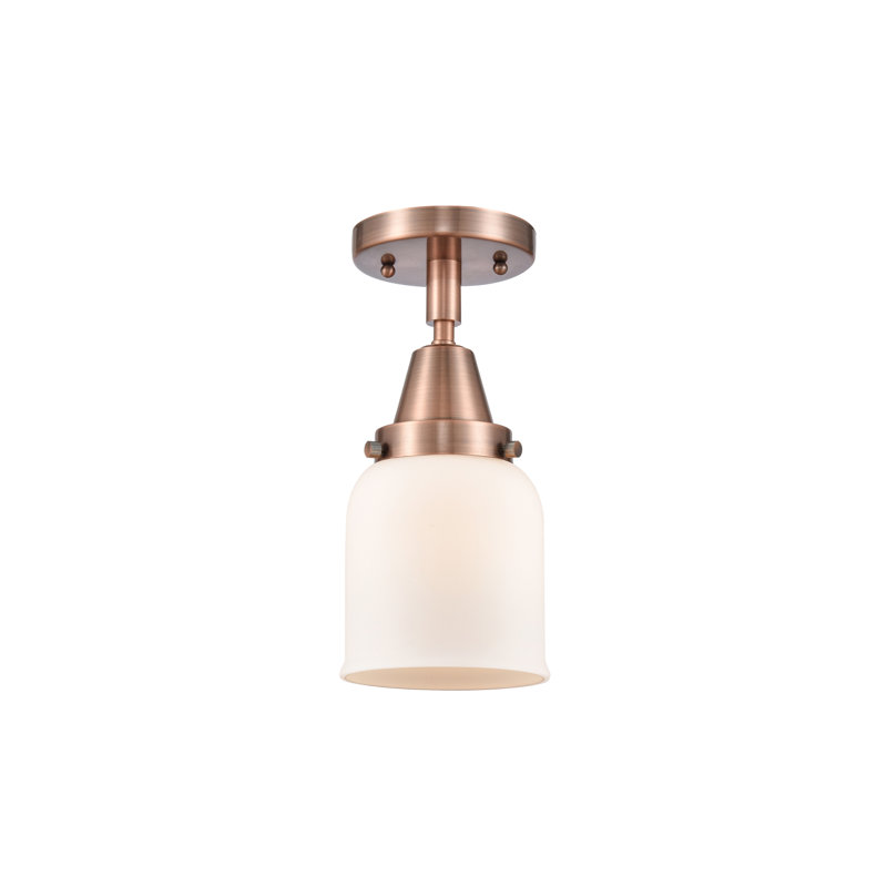 Glass LED Flush Mount, LED, No, Antique Copper