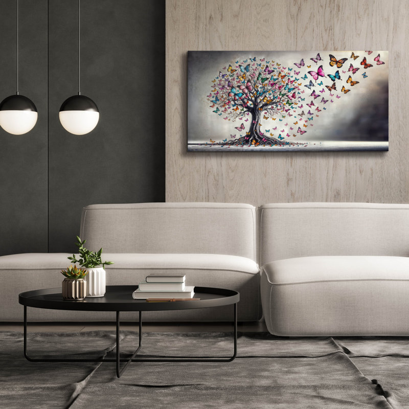 Art mural sur toile «Arbre de vol» par August Klimt par August Grove®, H 30 po x l 60 po